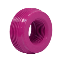 Reducción Bushing Aluminio de 2" a 1 1/4" / Con Recubrimiento de Uretano Purpura.