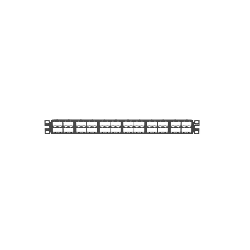 Panel de Parcheo Modular Mini-Com (Sin Conectores), Plano, Sin Blindaje, Alta Densidad, Números Pre-impresos, de 48 Puertos, 1 UR