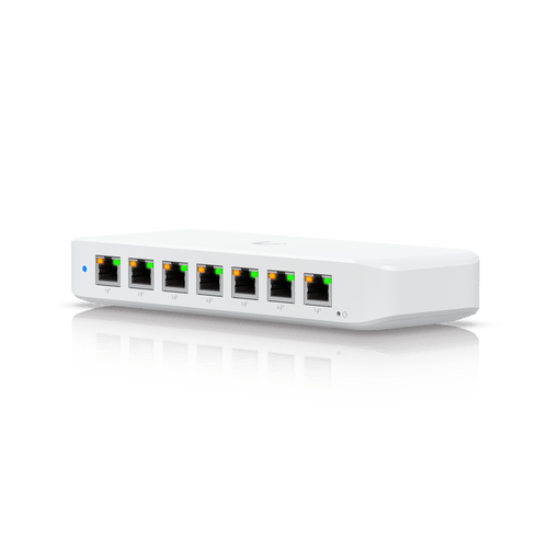 USW Ultra 60W Switch de 8 Puertos GbE (7 Puertos PoE+ y 1 Puerto Entrada PoE++) con Opciones de Montaje Versátiles