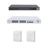 Solución Completa de Red para hasta 350 Clientes y hasta 4 servicios de Internet., Ideal para Iniciar un Proyecto de Hotelería u Oficina