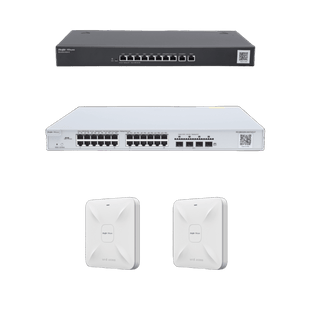 Solución Completa de Red para hasta 350 Clientes y hasta 4 servicios de Internet., Ideal para Iniciar un Proyecto de Hotelería u Oficina