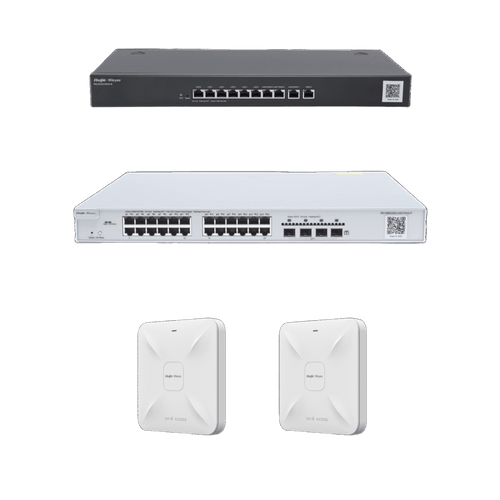 Solución Completa de Red para hasta 350 Clientes y hasta 4 servicios de Internet., Ideal para Iniciar un Proyecto de Hotelería u Oficina