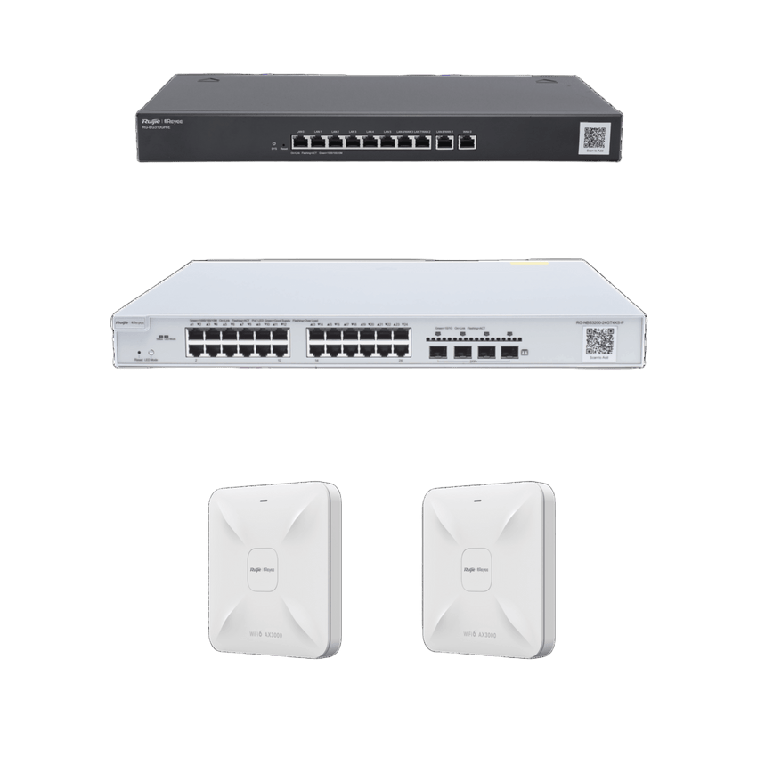 Solución Completa de Red para hasta 350 Clientes y hasta 4 servicios de Internet., Ideal para Iniciar un Proyecto de Hotelería u Oficina