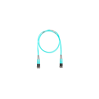 Jumper de Fibra Óptica Multimodo 50/125 OM4, SC-SC Duplex, OFNR (Riser), Color Aqua, 3 Metros (9.84 Pies)