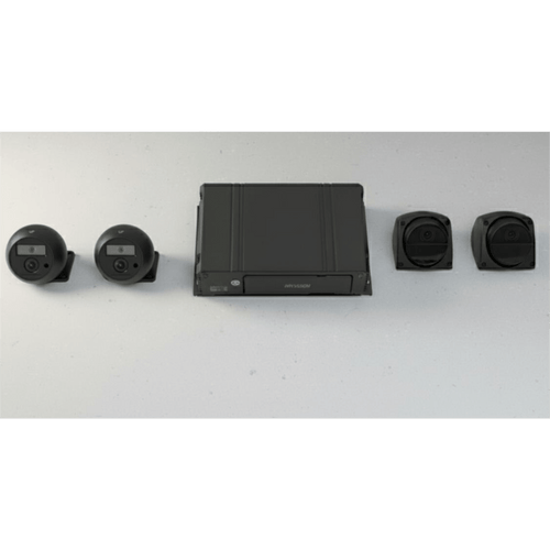 Kit DVR Móvil / 2 Cámaras Interior + 2 Cámaras Exterior / (1080p) / 4 Canales TURBOHD / Tecnología IA Integrada / Soporta 4G / GPS / Sensor G / Soporta 2 Memorias SD (512 GB total)