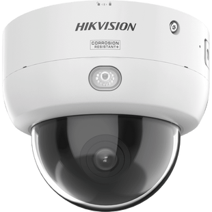 Domo IP 4 Megapixel / Lente 2.8 mm / Dual Light (40 mts IR + 40 mts Luz Blanca) / Darkfighter S / Exterior IP67 / IK10 / Microfono Integrado / WDR 130 dB / 4 Analíticos: AcuSense, Deteccion Facial, Conteo de Personas por Cruce y Zona