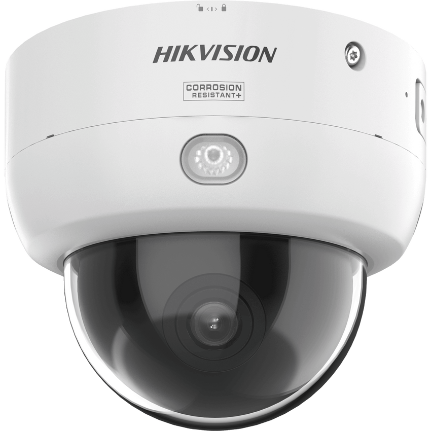 Domo IP 4 Megapixel / Lente 2.8 mm / Dual Light (40 mts IR + 40 mts Luz Blanca) / Darkfighter S / Exterior IP67 / IK10 / Microfono Integrado / WDR 130 dB / 4 Analíticos: AcuSense, Deteccion Facial, Conteo de Personas por Cruce y Zona