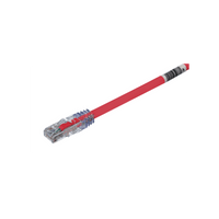Cable de Parcheo UTP, Cat6A, 24 AWG, CM, Color Rojo, 7.62 Metros (25 Pies)