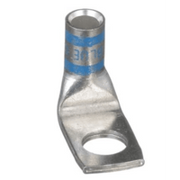 Zapata de compresión LCAX6-38F-L a 90° grados para cal. 6 Awg, Barreno para tornillo prisionero de 3/8, 1 Pz