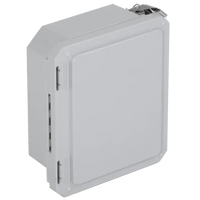 Caja Impermeable De Fibra De Vidrio, 8.77" (22.27cm) Alto x 6.77" (17.19cm) Ancho x 4.06" (10.31cm), Sin Ventanilla, Listado UL/cUL, Hecho En EE.UU, Serie EnviroArmour®