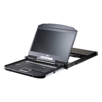 Switch KVM LCD 16 Puertos | Monitor 18.5" LED 1366x768 | Control 256 Computadoras | USB-PS/2 Dual Interface | Touchpad Integrado | Rack 1U
