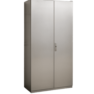 Gabinete de Acero Inoxidable IP55 (1000 x 2200 x 400 mm) con Placa Interna Galvanizada.