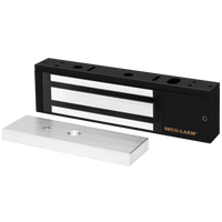 Chapa Magnética 1200 Lbs / En Color Negro / Con Sensor De Adherencia / Led De Estatus / Alimentación 12/24 Vdc Ajustable / Libre de Magnetismo Residual