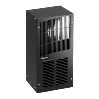 Aire Acondicionado Compacto Para Exterior, Uso en Gabinetes de Telecomunicaciones de Grado Industrial, Frío T20, 2000 BTU, 115 Vca, de Acero, Color Negro