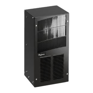 Aire Acondicionado Compacto Para Exterior, Uso en Gabinetes de Telecomunicaciones de Grado Industrial, Frío T20, 2000 BTU, 115 Vca, de Acero, Color Negro