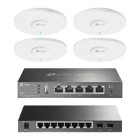 Kit de Iniciación en redes OMADA / 1 Router / 1 Switch TL-SG2210P / 4 Punto de Acceso EAP613
