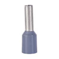 Conector Ferrule | 20AWG | Conductor Latón Estañado  | Aislamiento PVC Gris  | 25 Piezas por Bolsa