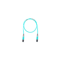 Jumper de Fibra Optica Multimodo 50/125 OM4, LC-LC Duplex, OFNR (Riser), Color Aqua, 3.05 Metros (10 Pies)