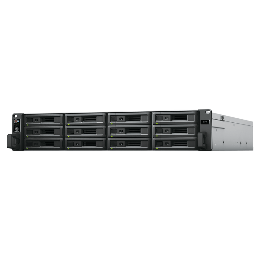 Servidor de Almacenamiento Synology SA6400 | 12 Bahías | Escalable hasta 108 Bahías | AMD EPYC 7272 | 32 GB DDR4 ECC | 10GbE RJ-45 | RAID F1, 0, 1, 5, 6, 10.