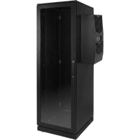 Gabinete de Telecomunicaciones ProLine V/D, 700 mm de Ancho, 800 mm de Profundidad, Compatible Con Aire Acondicionado Tipo G28, 42 UR, Color Negro