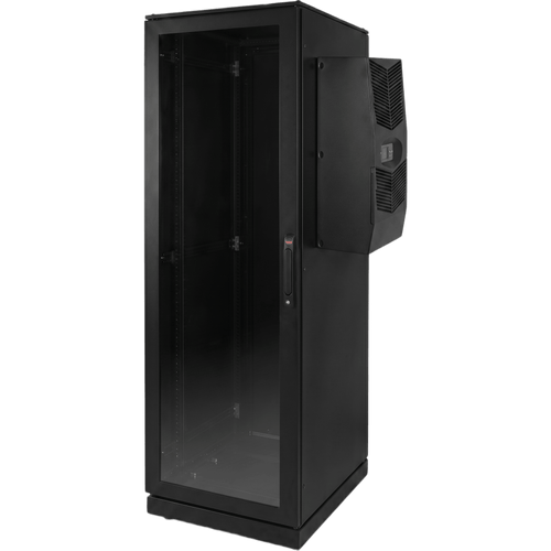 Gabinete de Telecomunicaciones ProLine V/D, 700 mm de Ancho, 800 mm de Profundidad, Compatible Con Aire Acondicionado Tipo G28, 42 UR, Color Negro