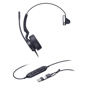 Diadema Alámbrica Yealink UH44 Mono USB-C/A Certificada con Microsoft Teams