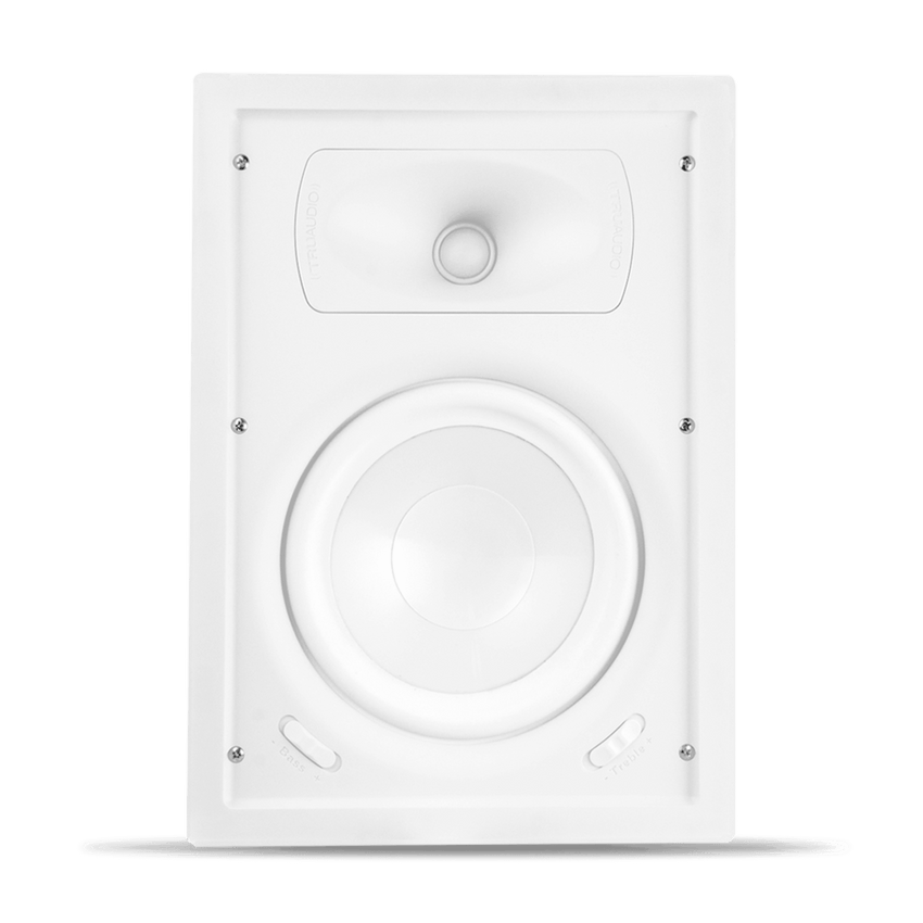 Speaker In-Wall TruAudio Ghost Series | 2 Way | Woofer 8in Polipropileno Blanco | Tweeter 1in | Potencia 5-125 W | Impedancia 8&Omega; | Rango de Frecuencia 40-20kHz | Sensibilidad 90dB