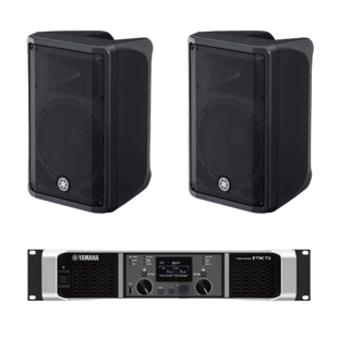 Kit Refuerzo Sonoro | Incluye 2 Bocinas CBR10 y 1 Amplificador PX5 | Ideal para Audio en primer Plano