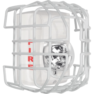 Protector De Rejilla Anti Vandalismo Y Golpes Accidentales, Color Blanco, Para Sirenas/Estrobos/Bocinas System Sensor, Montaje En Superficie, 7.49"Altox6.74"Anchox6.09"Profundidad