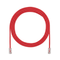 Cable de Parcheo UTP, Cat6A, 24 AWG, CM, Color Rojo, 6.71 Metros (22 Pies)