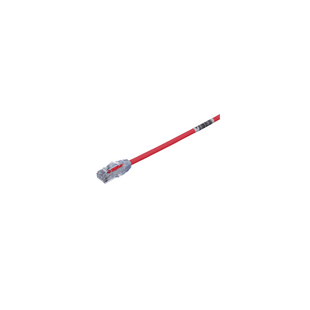 Cable de Parcheo UTP Cat6A, CM/LSZH, Diámetro Reducido (28AWG), Color Rojo, 4.57 Metros (15 Pies)