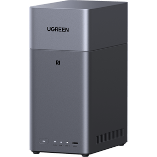 NAS UGREEN NASync DH2300 / Procesador RK3576 / 4GB  / 32GB eMMC / 2 Bahías SATA / JBOD-Basic-RAID 0-RAID 1 / Puerto HDMI 4K / 1 GbE / USB 3.2 Gen 1 Type-C / Detección NFC