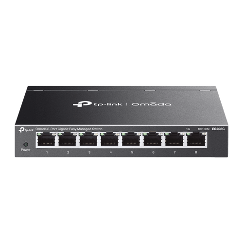 Switch Gestionado Easy Managed 8 Puertos Gigabit / 16 Gbps Capacidad / 11.9 Mpps Forwarding Rate / SDN Omada / VLAN 802.1Q / QoS / Gestión Cloud / Sin Ventilador