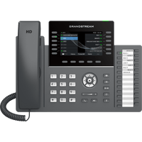 TELÉFONO IP PROFESIONAL DE 12 LÍNEAS / 24 TECLAS DE EXTENSIÓN PROGRAMABLES / WI-FI 6 / POE INTEGRADO / PANTALLA LCD 4.3 PULGADAS / SEGURIDAD DE NIVEL EMPRESARIAL / BLUETOOTH INTEGRADO / COMPATIBLE CON GDMS / AUDIO HD CON NOISE-SHIELD