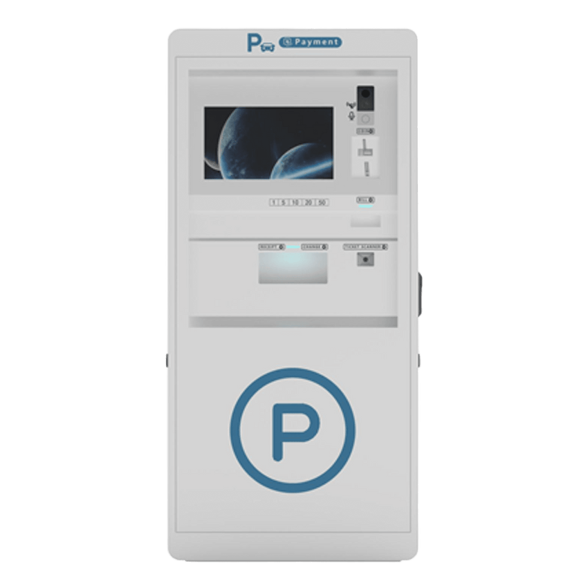 Terminal de Pago Automático / Impresora de Váuchers / Escáner / Lector de Tarjetas sin Contacto / Alimentador de Billetes / Ranura y Cambio de Monedas / Pantalla 18.5 pulgadas / RS-232