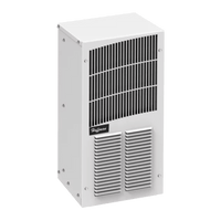 Aire Acondicionado Compacto Para Exterior, Uso en Gabinetes de Telecomunicaciones de Grado Industrial, Frío T20, 2000 BTU, 115 Vca, de Acero, Color Negro