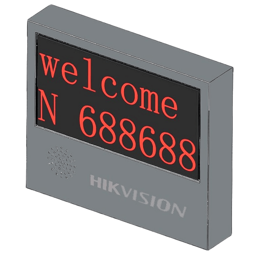 Pantalla LED Exterior de Entrada y Salida / 2 Líneas / 8 Caracteres / 2 Colores / Resolución 64x32 / IP54