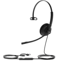 Diadema Alámbrica UH34 Lite Mono Teams de Yealink USB-C/A con Almohadillas de Espuma