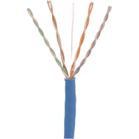 Bobina de Cable UTP 305 Metros (1000 Pies) de Cobre, TX6000™ PanNet, Azul, Categoría 6 (24 AWG), CMP (Plenum), de 4 Pares