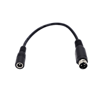 Adaptador de Corriente DC Jack 5.5mm x 2.1mm a Mini-DIN de 3 Pines