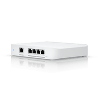 USW Flex XG Switch Capa 2, Compacto de 4 Puertos 10GbE, Puede ser Alimentado por un Puerto GbE PoE+ o con un Adaptador 5 Vcc USB-C