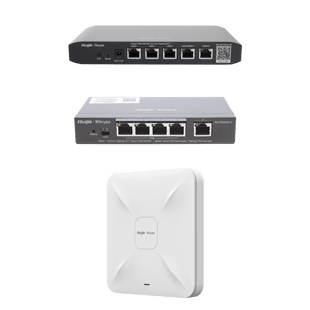 Equipos Ruijie DEMO Ideal para Probar Integraciones de Redes y WiFi 5 con CCTV
