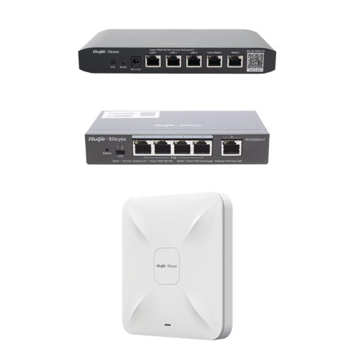Equipos Ruijie DEMO Ideal para Probar Integraciones de Redes y WiFi 5 con CCTV