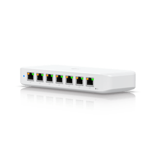 USW Ultra 60W Switch de 8 Puertos GbE (7 Puertos PoE+ y 1 Puerto Entrada PoE++) con Opciones de Montaje Versátiles
