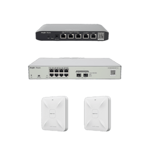 Solución Completa de Red para hasta 100 Clientes y hasta 2 servicios de Internet., Ideal para Iniciar un Proyecto de Hotelería u Oficina