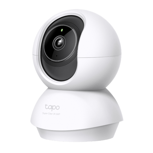 Cámara de Seguridad Doméstica Tapo C230 / 5MP 3K (2880×1620) / 360° Pan-Tilt / Detección Inteligente IA / Visión Nocturna 12 m (40 ft) / Audio Bidireccional / Almacenamiento microSD 512GB / Compatible Alexa y Google H