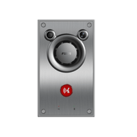 Video/ Intercomunicador IP, Altavoz 10W, 2 relevadores con botón para llamada, anti-vandálico, IP66 e IK10, PoE