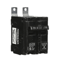 Interruptor automático atornillable tipo BL 2 polos, 15 amp.
