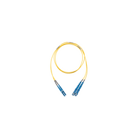 Jumper de Fibra Optica Monomodo 9/125 OS2, LC-SC Duplex, OFNR (Riser), Color Amarillo, 15 Metros (49.21 Pies)