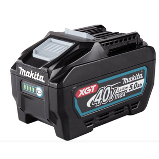 Batería LXT Litio-Ion de 40V 5.0 Ah, con indicador de nivel de carga.